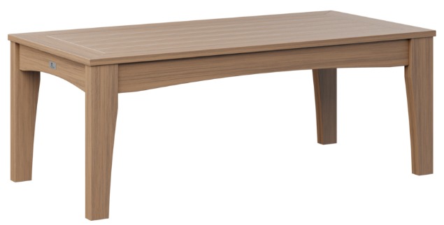 Berlin Gardens Classic Terrace Rectangular Coffee Table (Natural Finish)